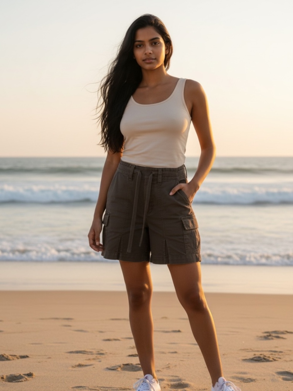2 FOR $12!  Bluenotes High Rise Black Mini Skort - size L